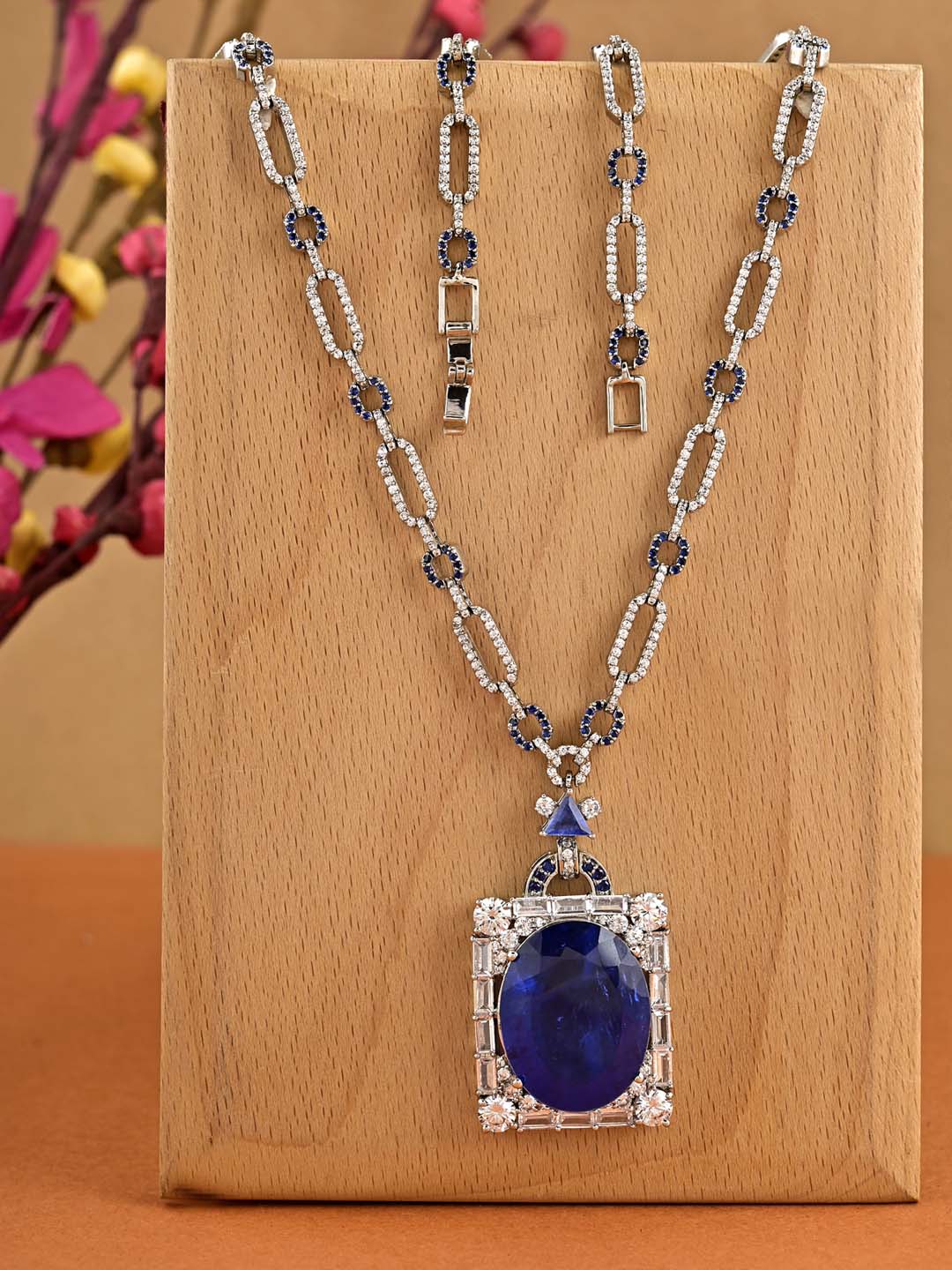 Contemporary Colored Stone Designer Necklace