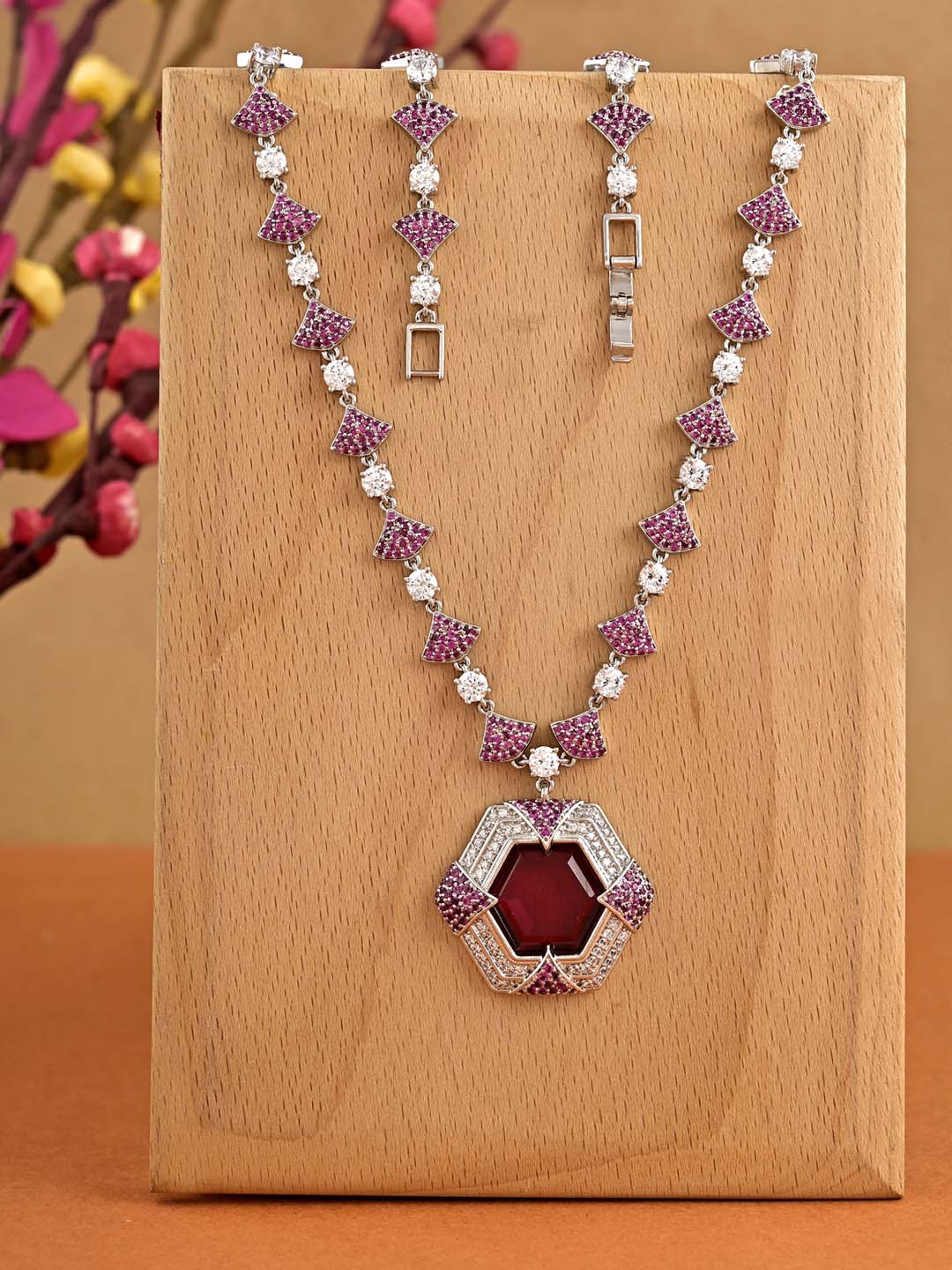 Contemporary Colored Stone Designer Necklace