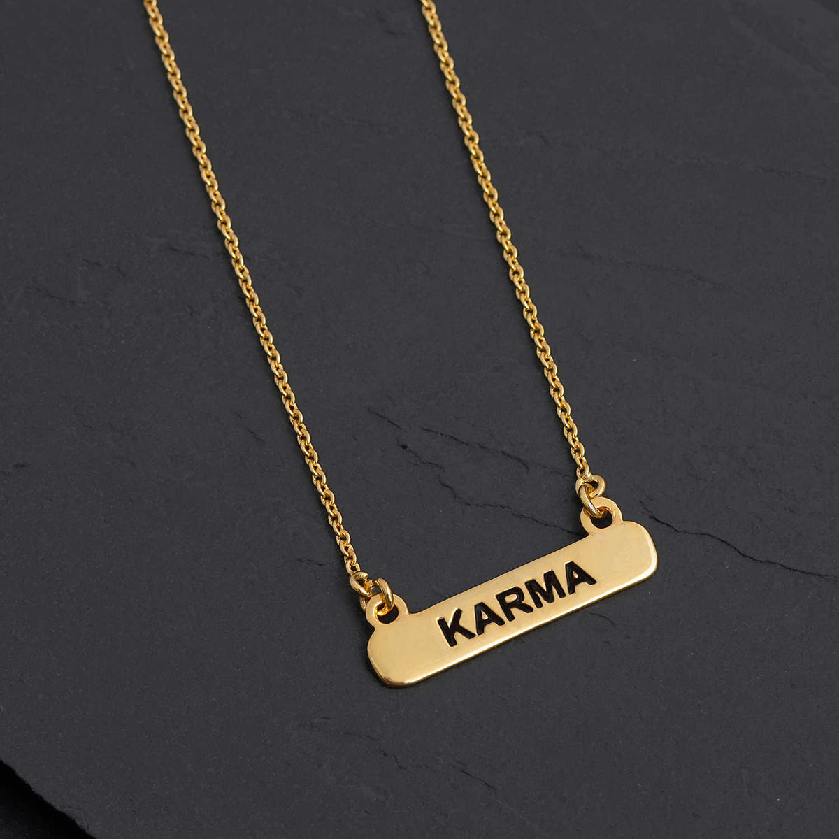 18 K Gold Plated Karma Pendant