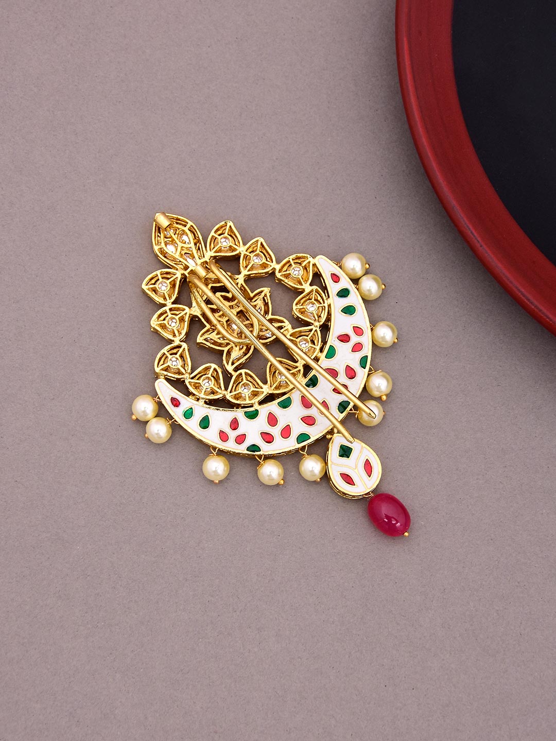 Traditional Kundan Meena Designer Pendant