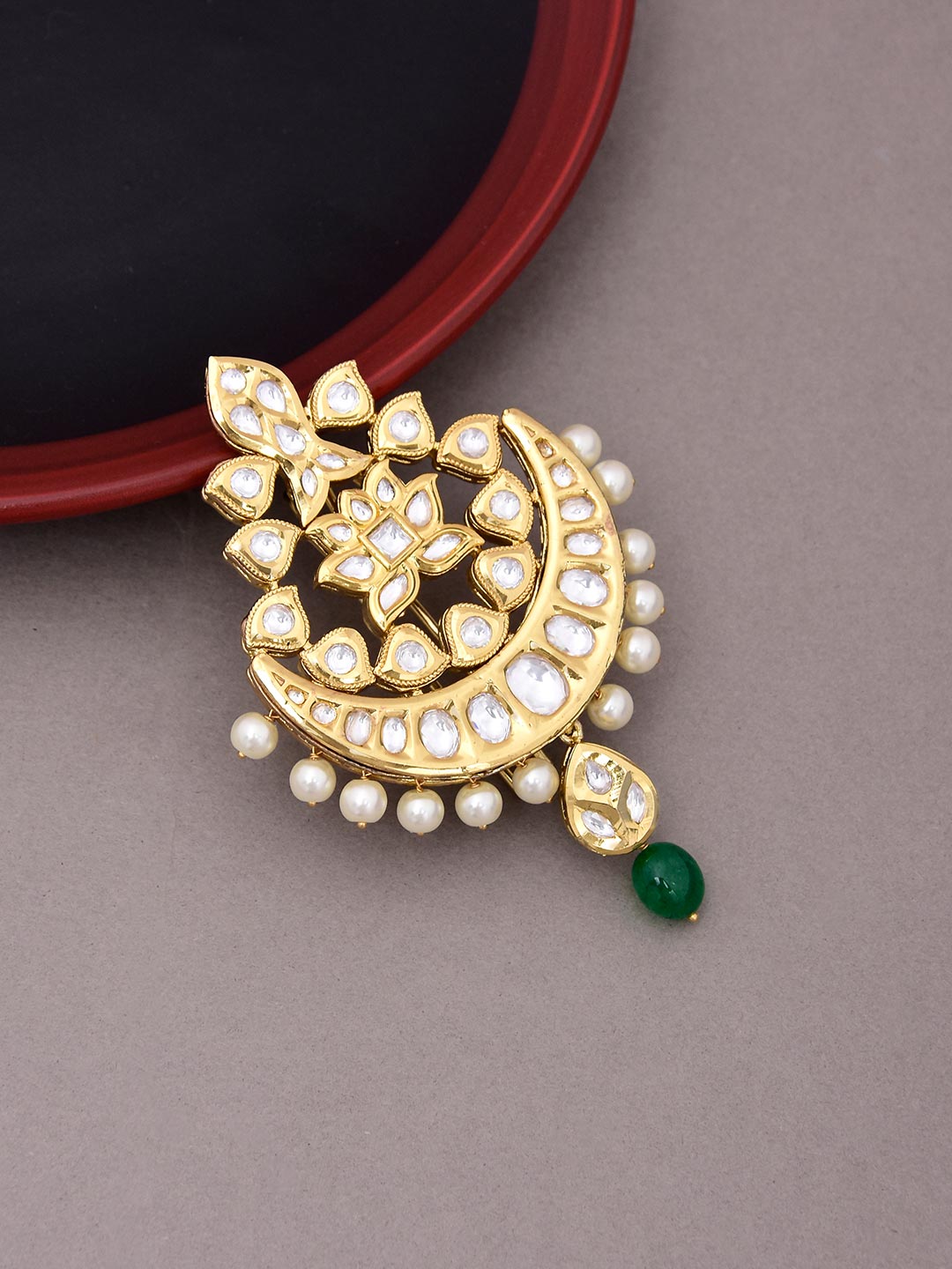 Traditional Kundan Meena Designer Pendant