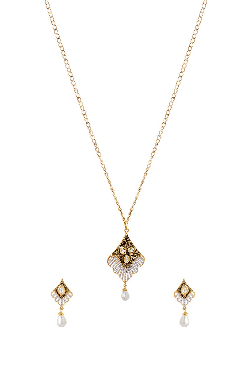 Contemporary Fusion Pendant Set