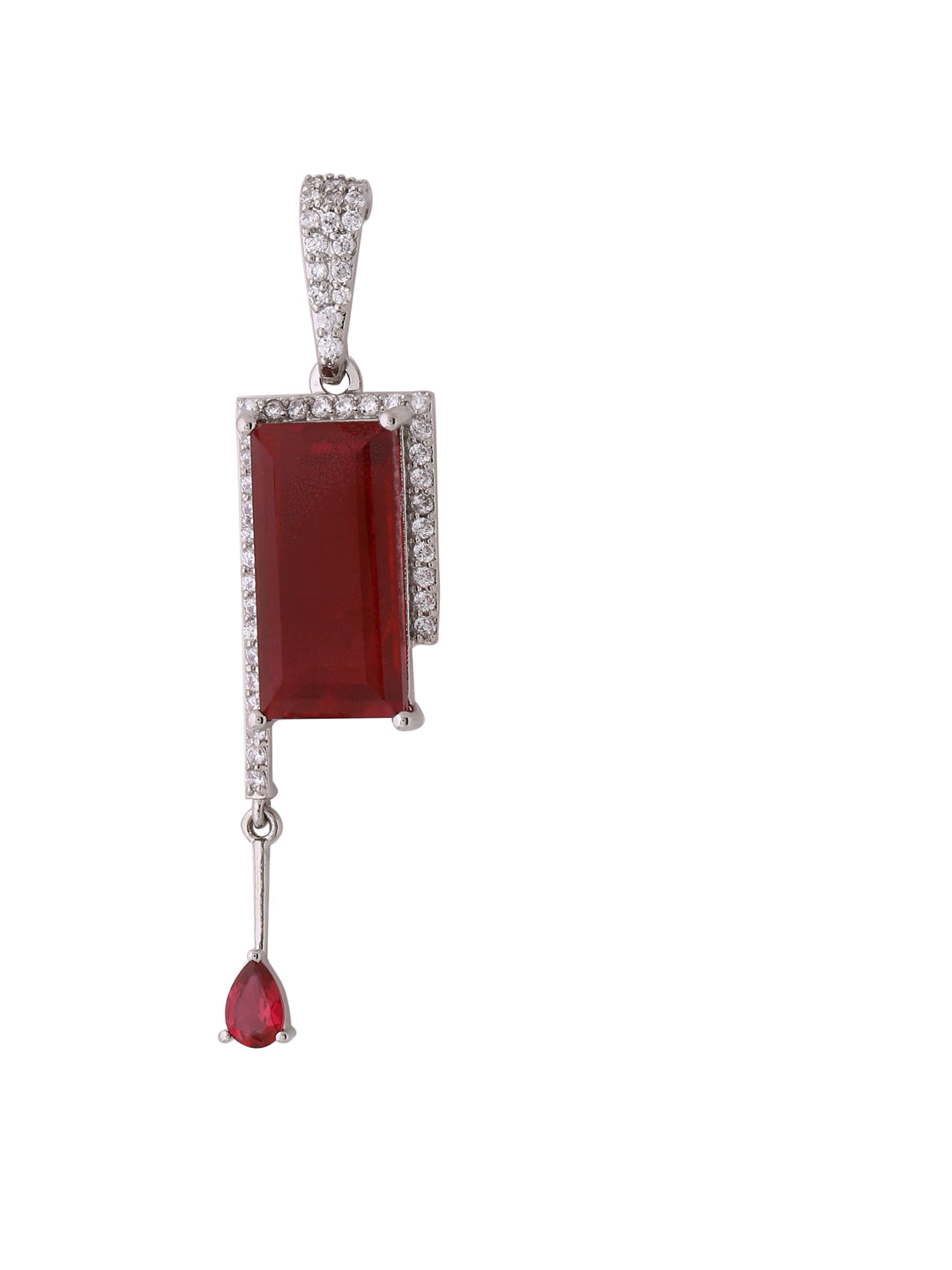 Contemporary Colored Stone Designer Pendant Set