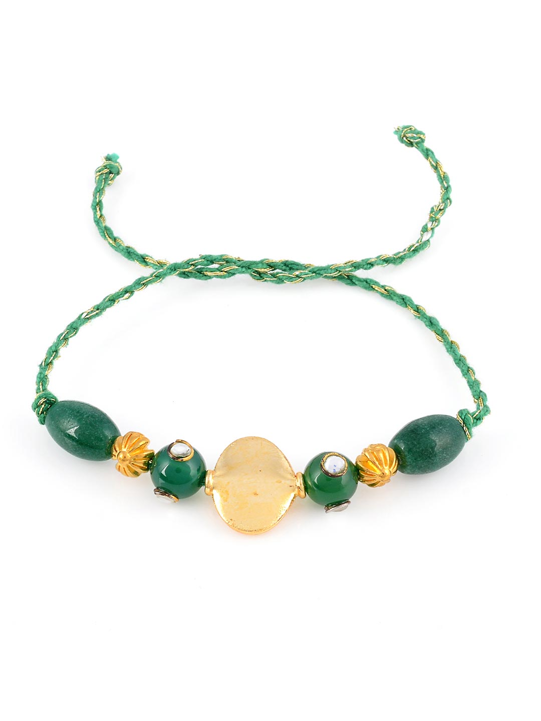 Beautiful Green Stones Thread For Men