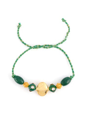 Beautiful Green Stones Thread For Men