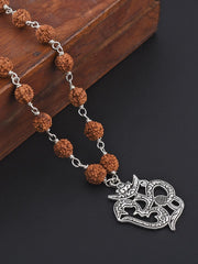 Omkar Ethnic Rudraksha Necklace