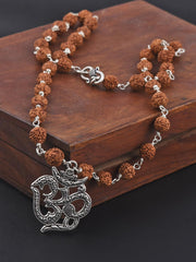 Omkar Ethnic Rudraksha Necklace