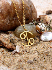 The Cancer 18 K Gold Plated Pendant