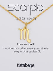 The Scorpio 18 K Gold Plated Pendant