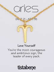 The Aries 18 K Gold Plated Pendant