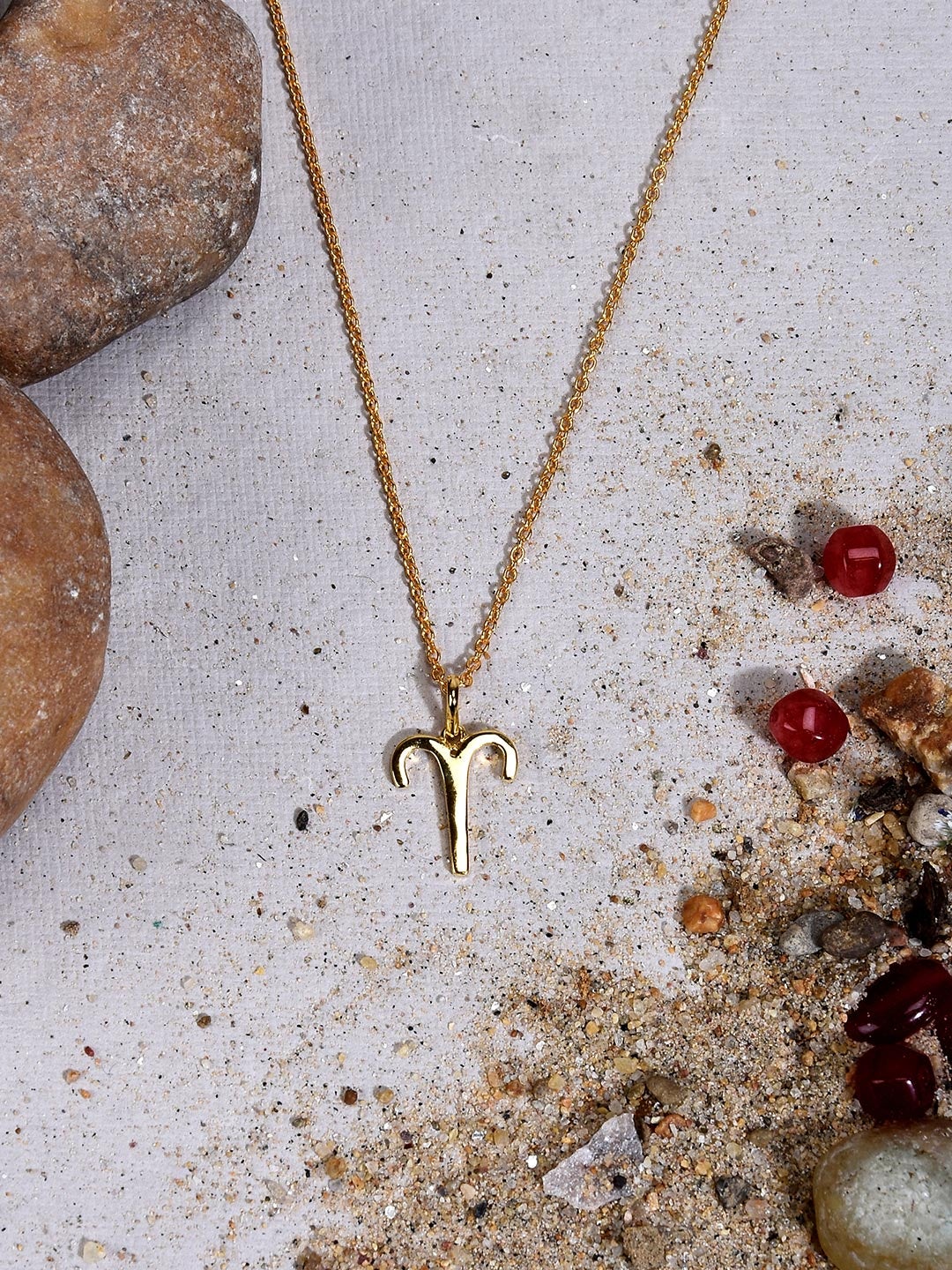 The Aries 18 K Gold Plated Pendant