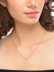 The Aries 18 K Gold Plated Pendant