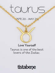 The Taurus 18 K Gold Plated Pendant