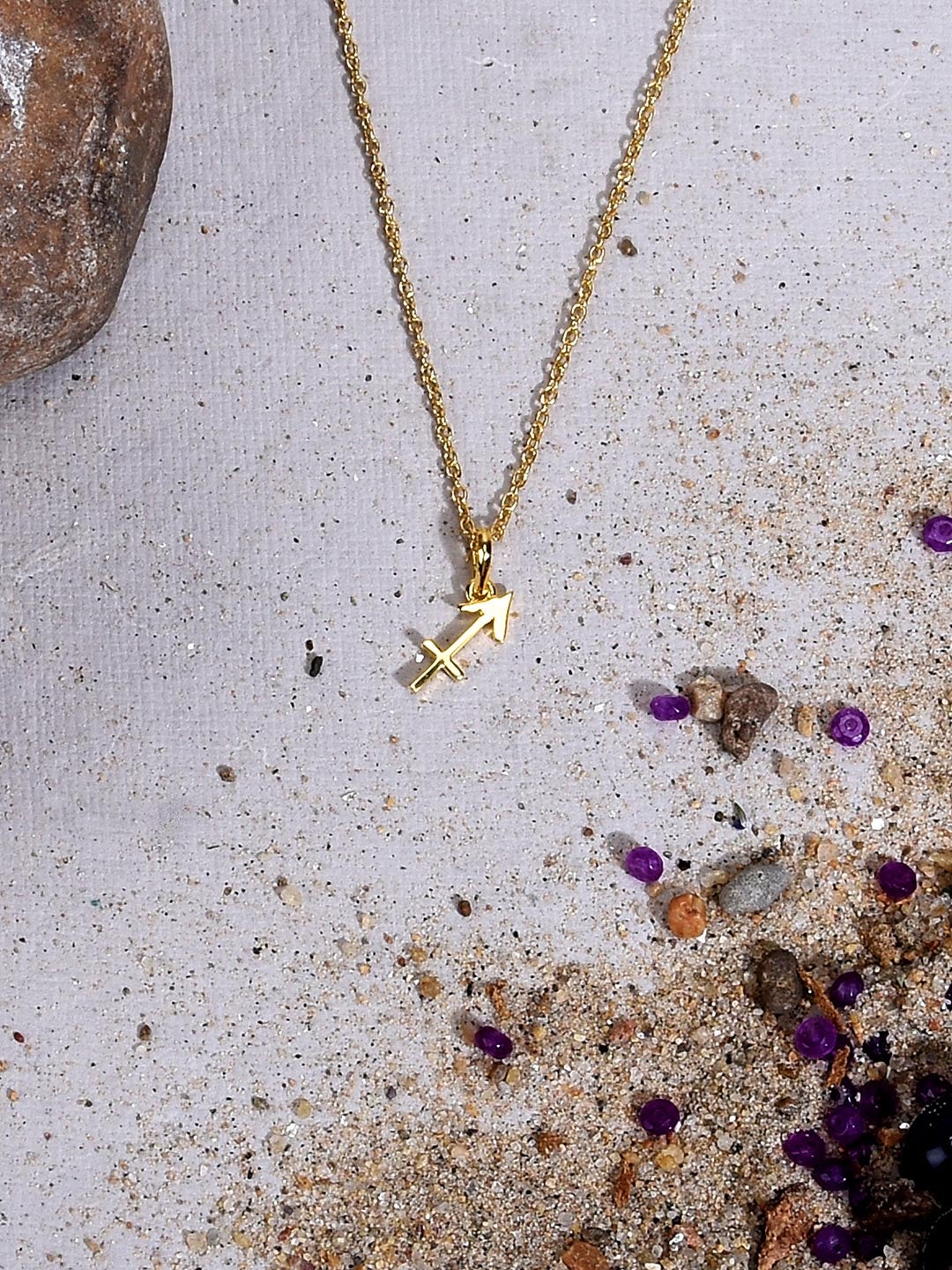 The Sagittarius 18 K Gold Plated Pendant