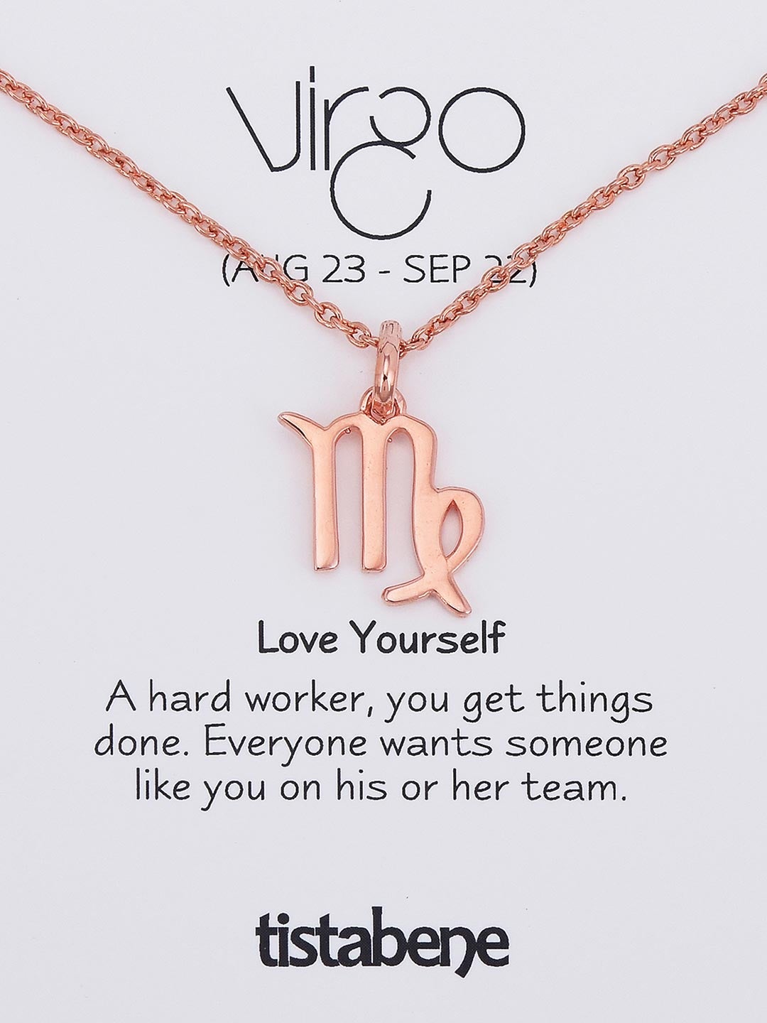 The Virgo Rose Gold Plated Pendant