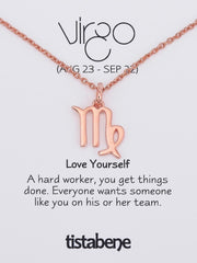 The Virgo Rose Gold Plated Pendant