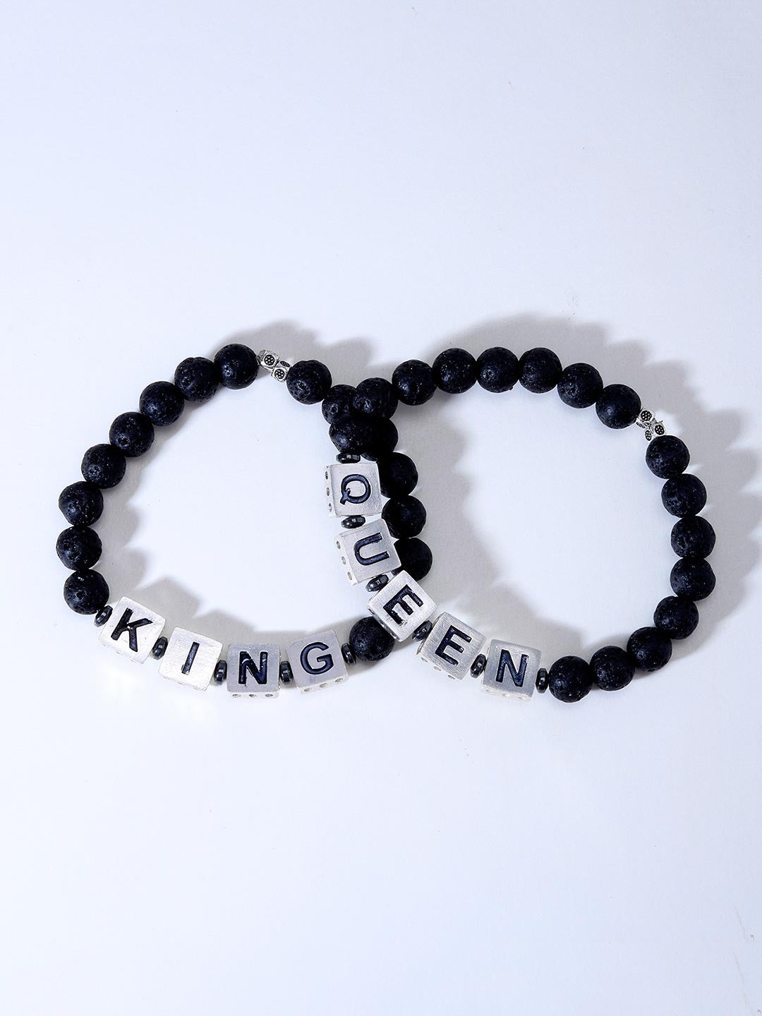 Lava Stones King Queen Bracelet