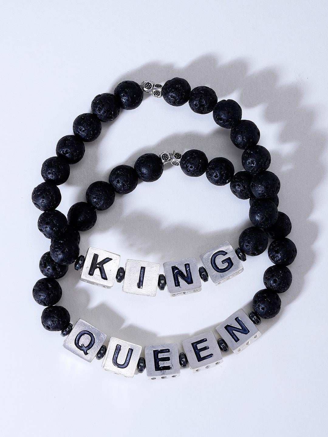 Lava Stones King Queen Bracelet