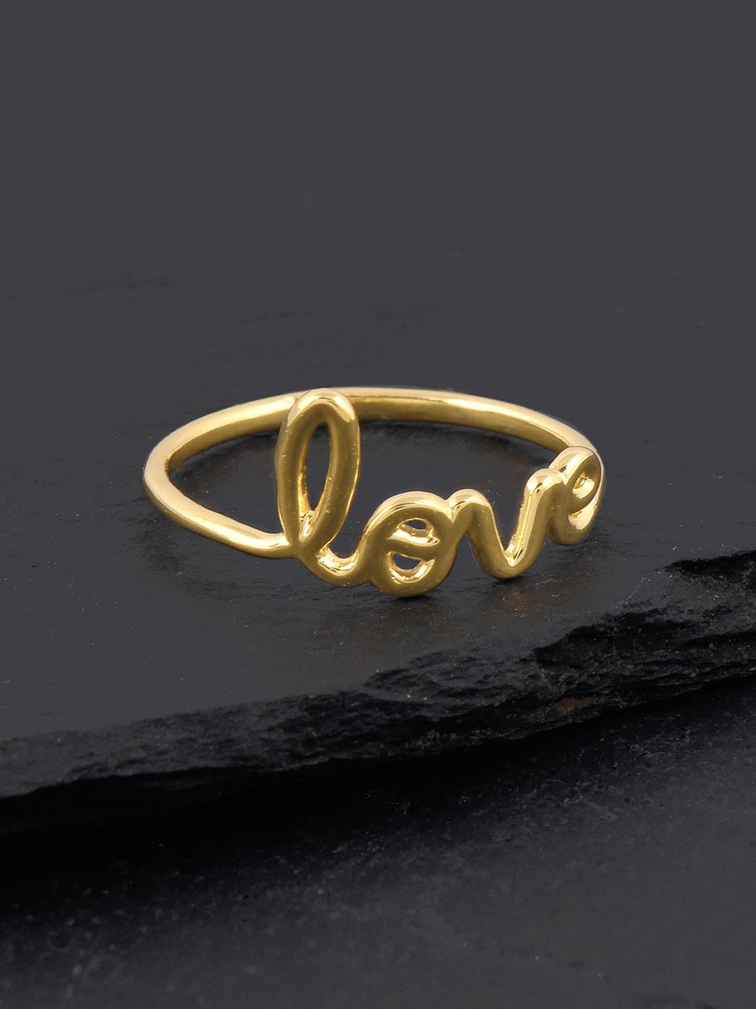 18 K Gold Plated Love Ring