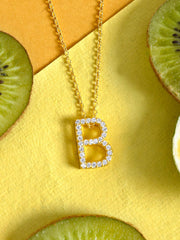 American Diamond B Pendant