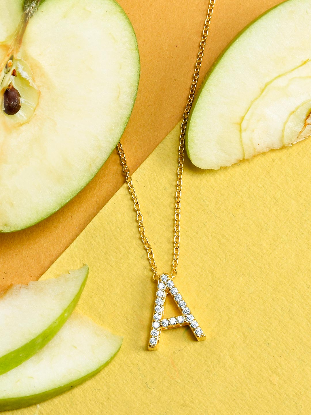 American Diamond A Pendant