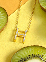 American Diamond H Pendant