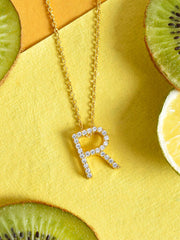 American Diamond R Pendant