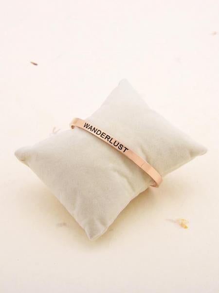 Rose Gold Plated Wanderlust Bracelet