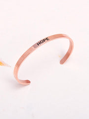 Rose Gold Plated Hope Bracelet