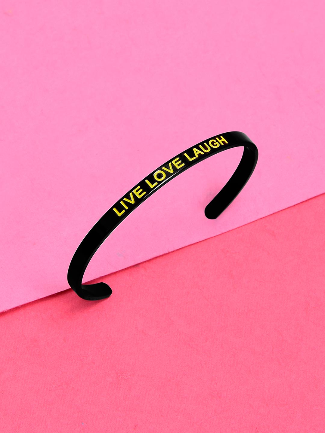 Black Live Love Laugh Bracelet