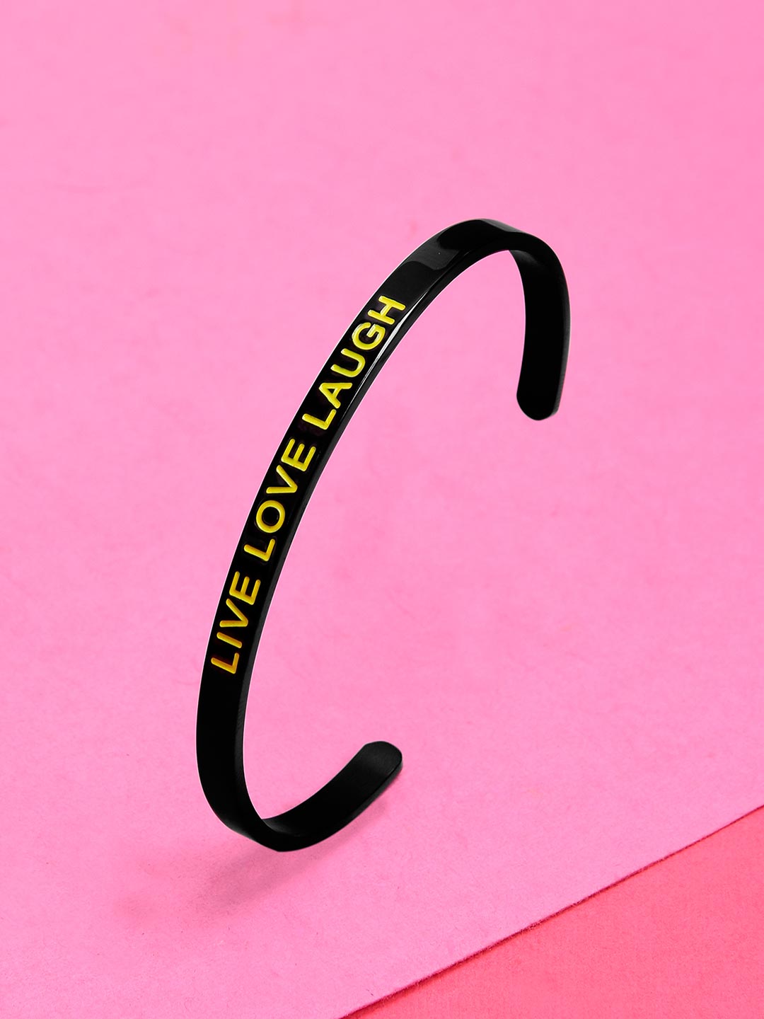 Black Live Love Laugh Bracelet