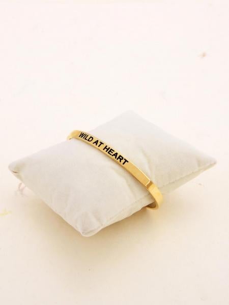 18 K Gold Plated Wild at Heart Bracelet