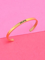 18 K Gold Plated Hope Bracelet