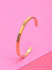 18 K Gold Plated Hope Bracelet