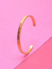 18 K Gold Plated Infinity Bracelet