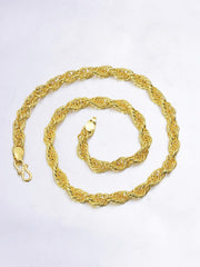 Classic Interlinked Gold Plated Mens Chain