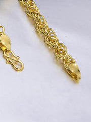 Classic Interlinked Gold Plated Mens Chain