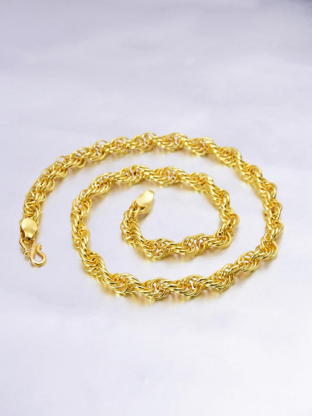 Classic Interlinked Gold Plated Mens Chain