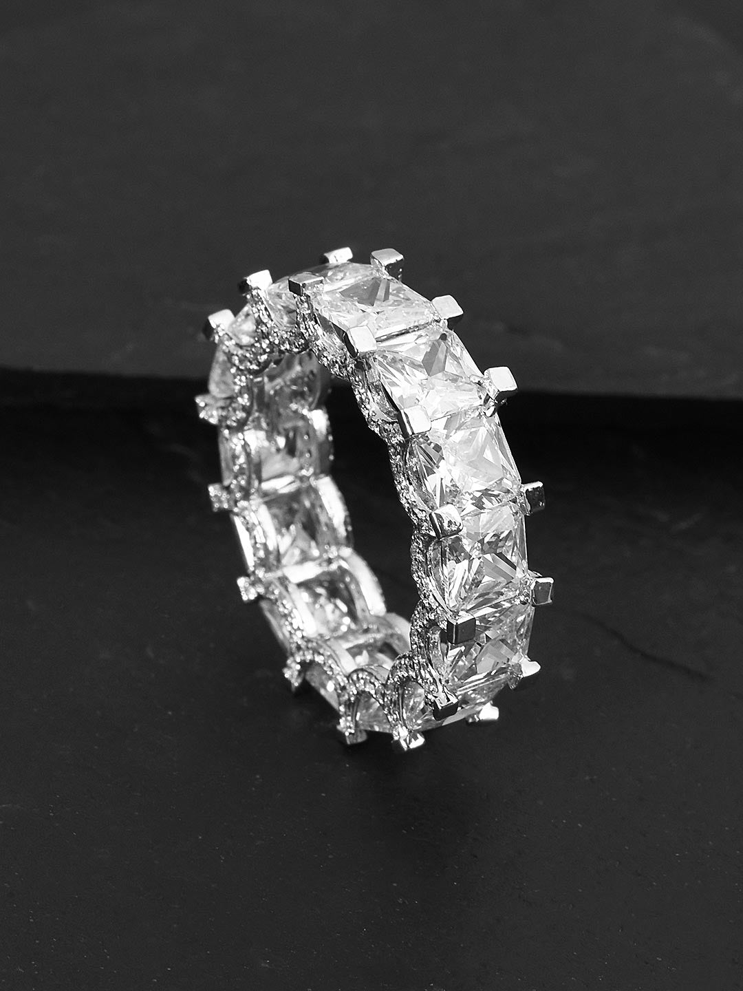 Contemporary International Diamonds Band Ring