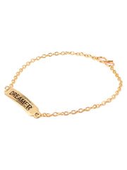 Slogan Hashtag Link Bracelet