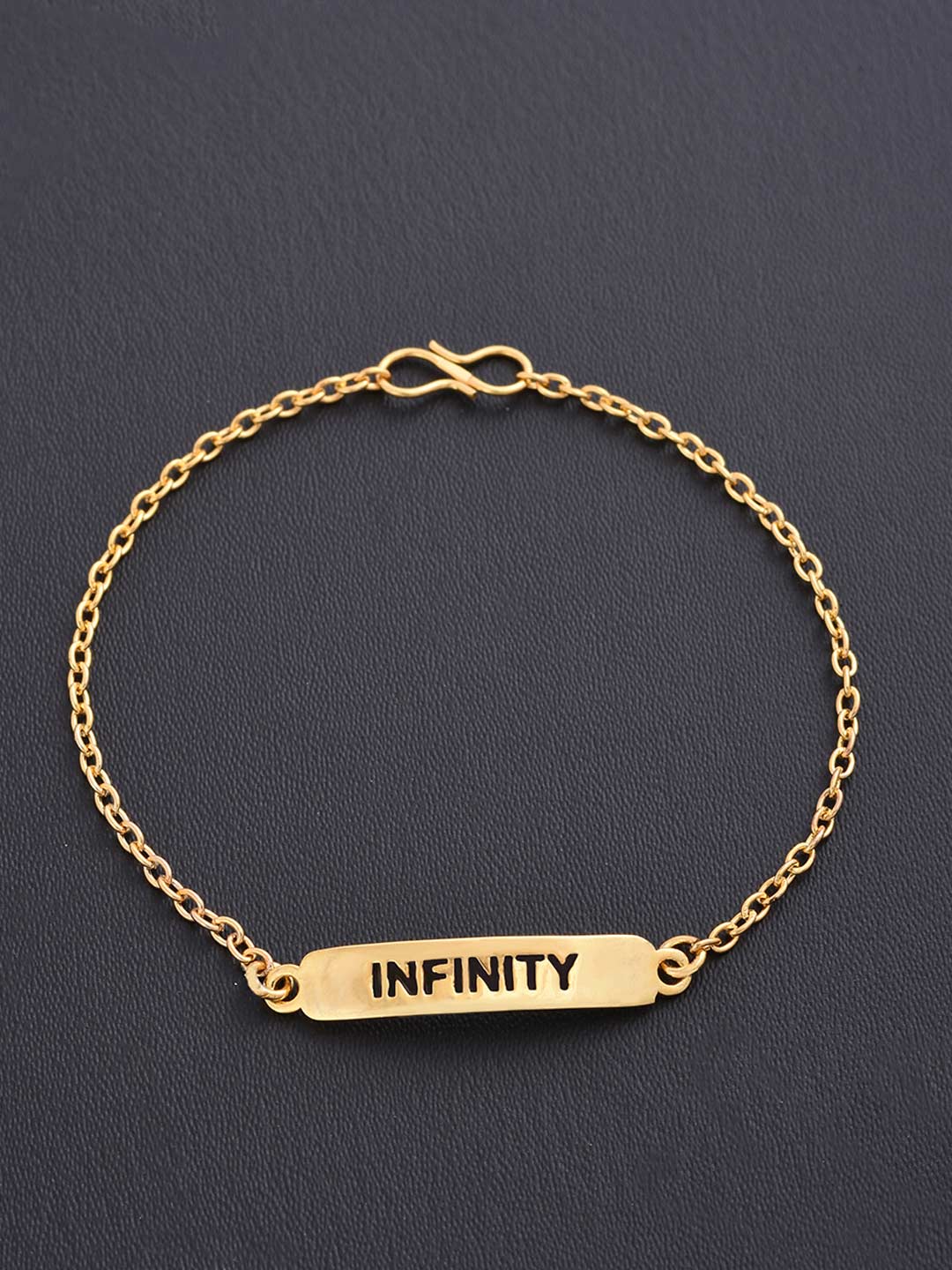 Slogan Hashtag Link Bracelet