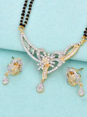 American Diamonds Floral Designer Mangalsutra Set