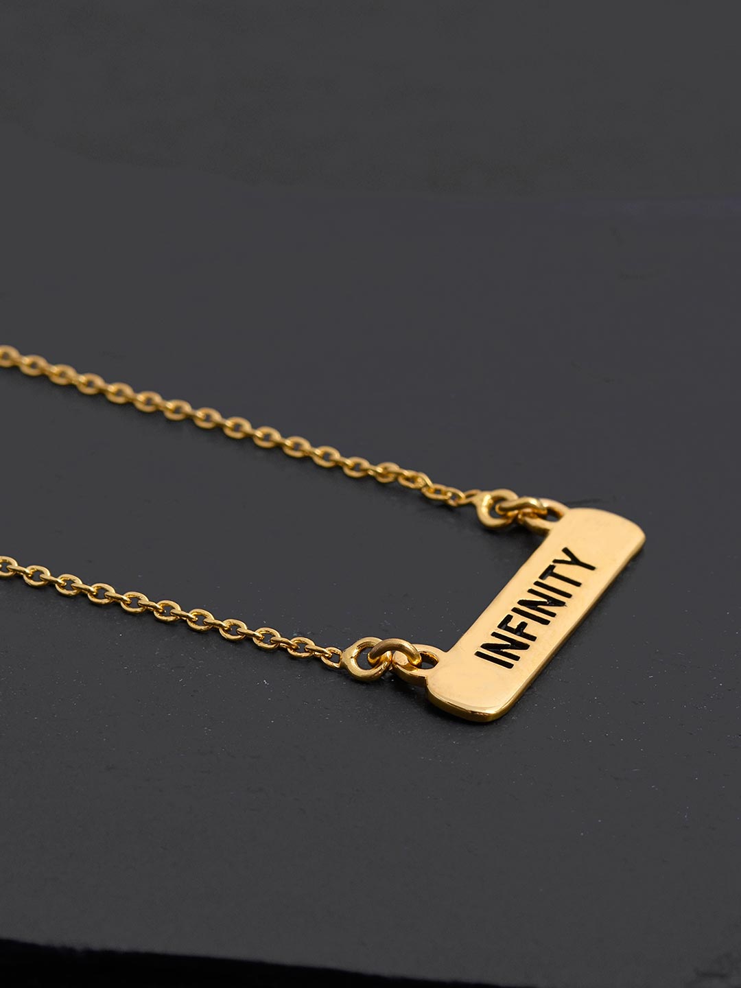 18 K Gold Plated Infinity Pendant