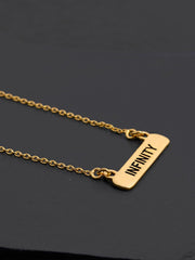 18 K Gold Plated Infinity Pendant