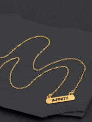 18 K Gold Plated Infinity Pendant