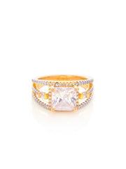 Contemporary International Diamonds Solitaire Ring