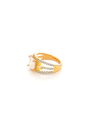 Contemporary International Diamonds Solitaire Ring