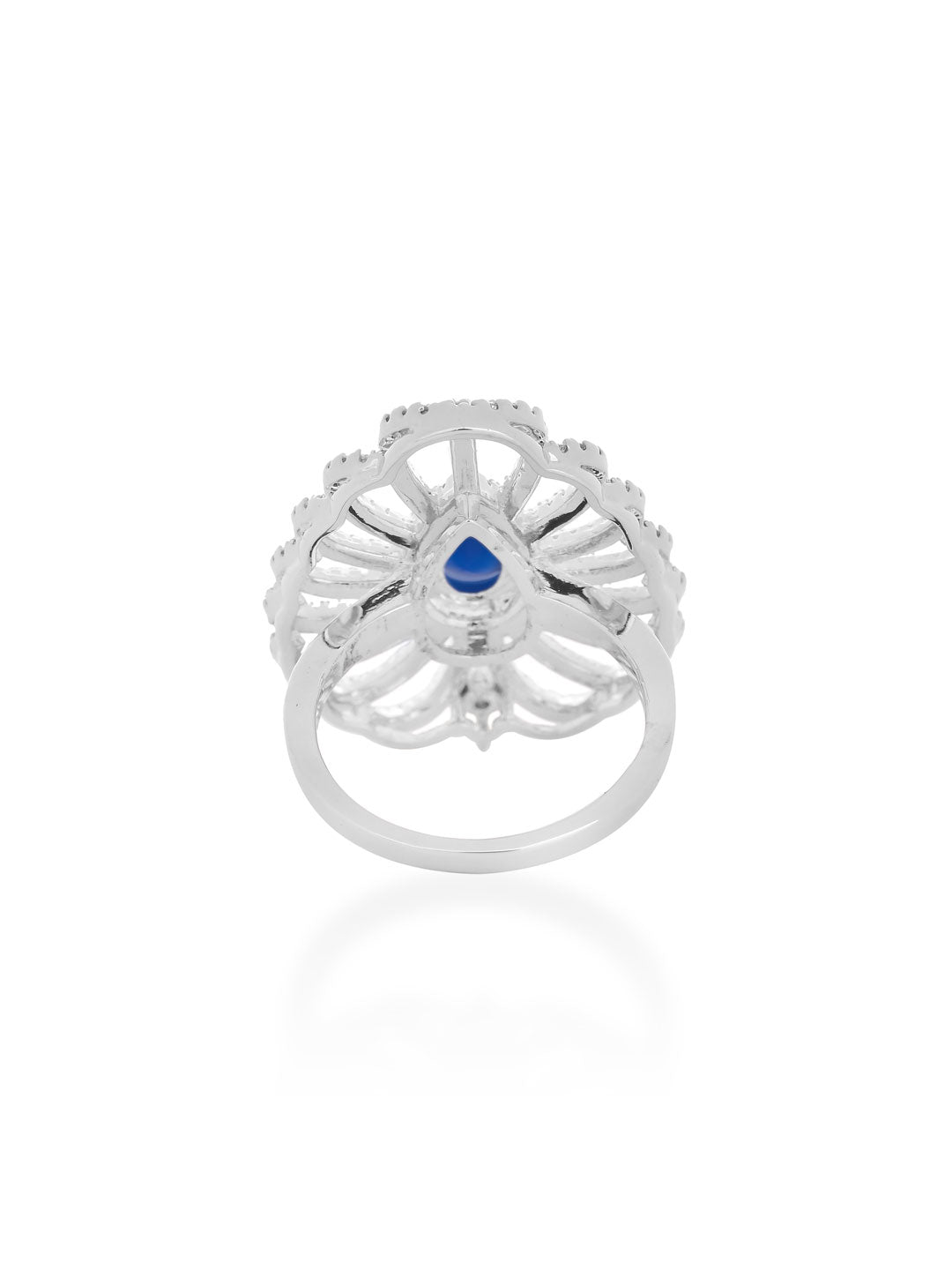 Contemporary International Diamonds Cocktail Ring