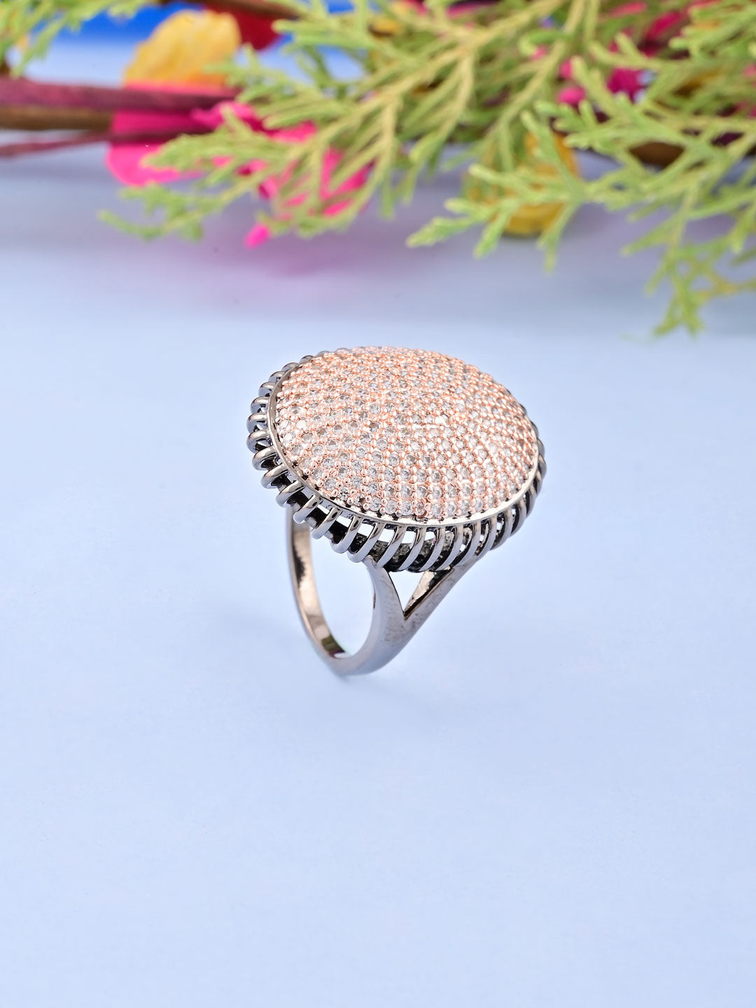 Classic Black Beauty Cocktail Ring