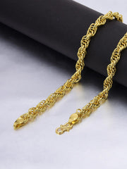 Classic Interlinked Gold Plated Mens Chain